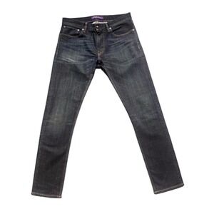 Ralph Lauren Purple Label Jeans Slim Fit Dark Wash Mens 32x31 Blue Made in Italy